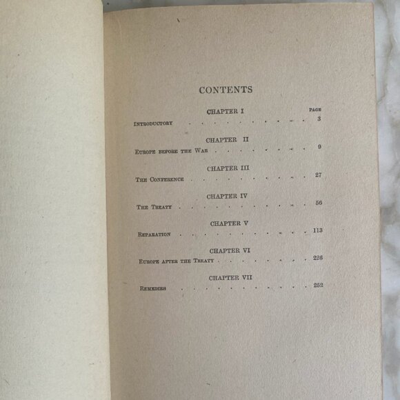 Antique The Economic Consequences of the Peace John Maynard Keynes Book Vintage - Picture 5 of 6